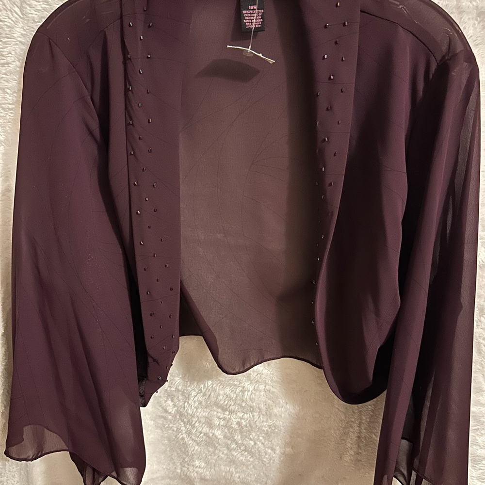 Women's Eggplant Sheer Jacket